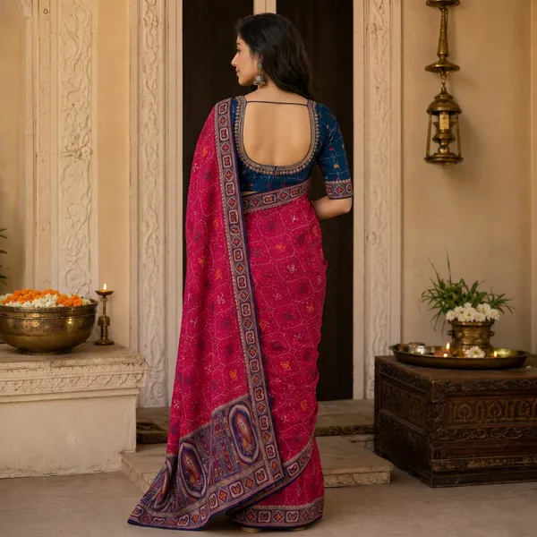 Pink_Fandy_Chiffon_Satin_Premium_Saree_For_Women