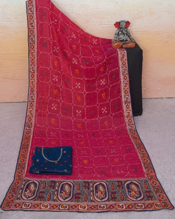 Pink_Fandy_Chiffon_Satin_Premium_Saree_For_Women