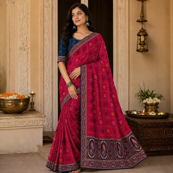 Pink_Fandy_Chiffon_Satin_Premium_Saree_For_Women