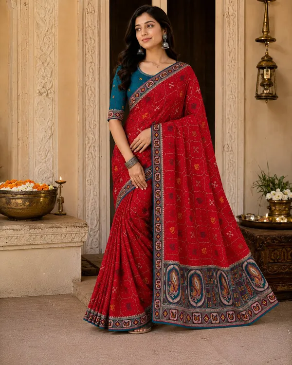 Rama_Fandy_Chiffon_Satin_Premium_Saree_For_Women