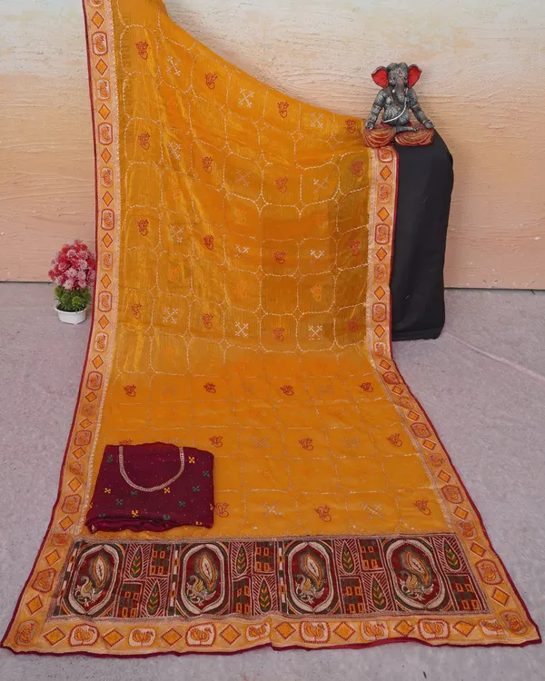 Tamba_Gold_Fandy_Chiffon_Satin_Premium_Saree_For_Women