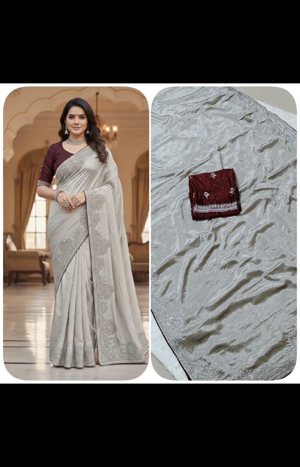 Grey_Chinon_Premium_Saree_For_Women