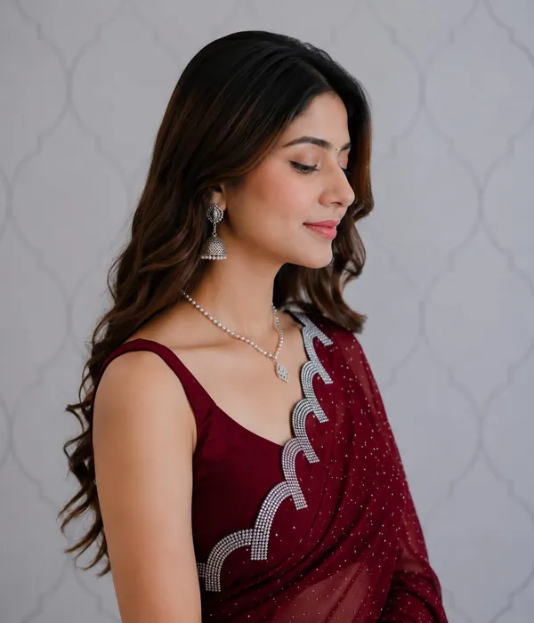 Maroon_Fandy_Chiffon_Satin_Premium_Saree_For_Women