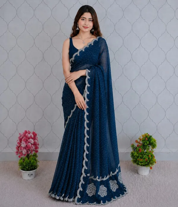 Petrol_Blue_Fandy_Chiffon_Satin_Premium_Saree_For_Women