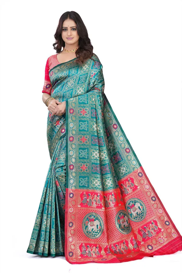 Multicolor_Jacquard_Premium_Saree_For_Women