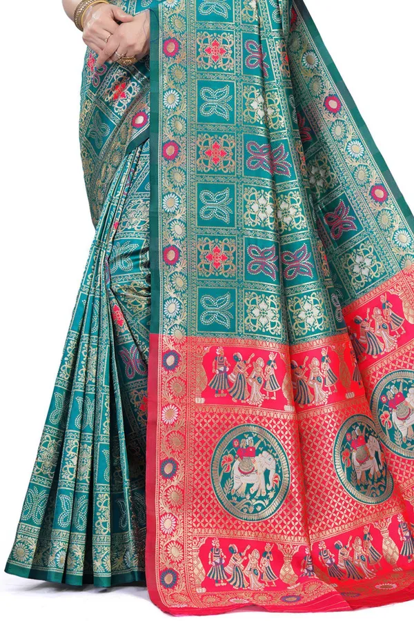 Multicolor_Jacquard_Premium_Saree_For_Women