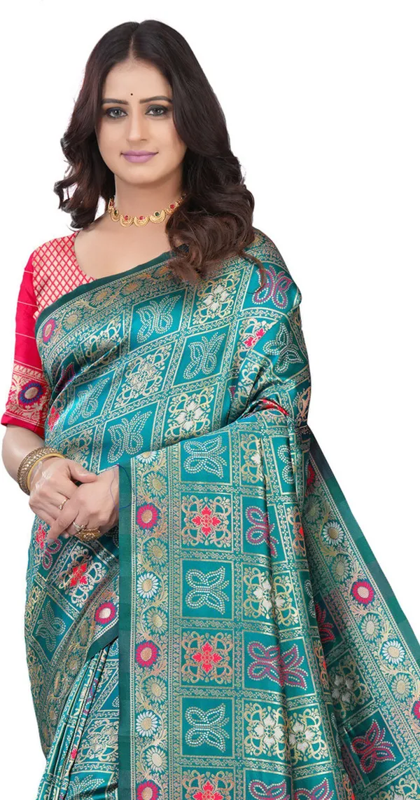 Multicolor_Jacquard_Premium_Saree_For_Women