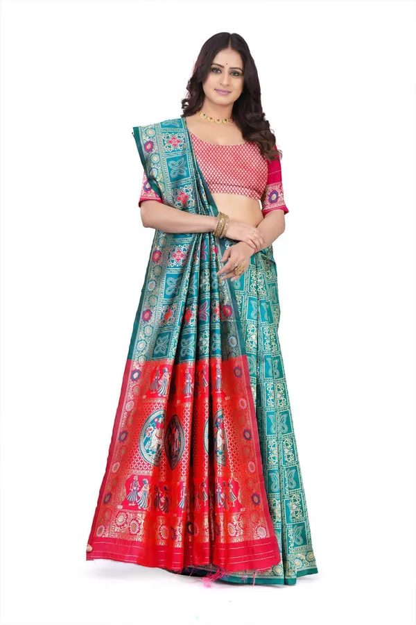 Multicolor_Jacquard_Premium_Saree_For_Women