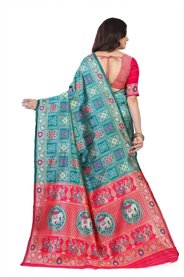Multicolor_Jacquard_Premium_Saree_For_Women