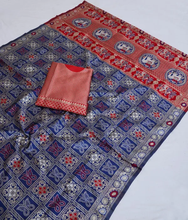 Blue_Jacquard_Premium_Saree_For_Women