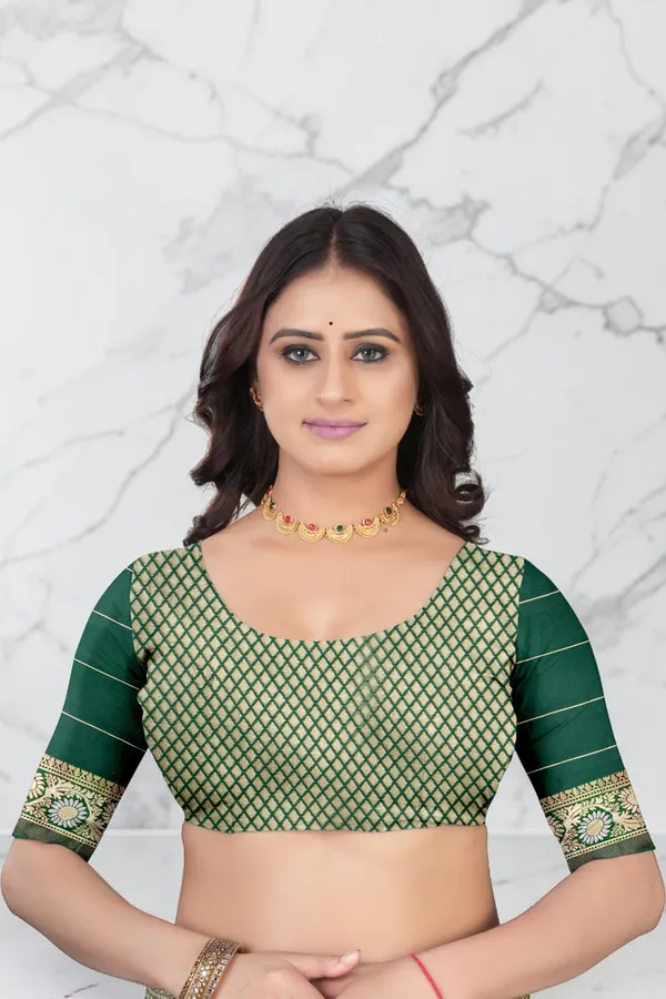 Pink_Green_Jacquard_Silk_Premium_Saree_For_Women