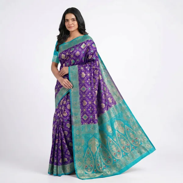 Purple_Firoza_Jacquard_Silk_Premium_Saree_For_Women