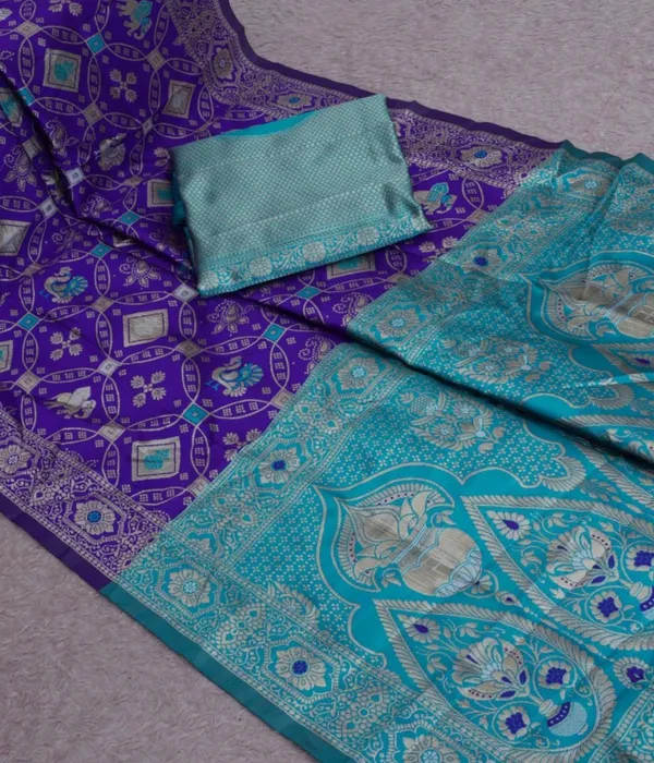 Purple_Firoza_Jacquard_Silk_Premium_Saree_For_Women