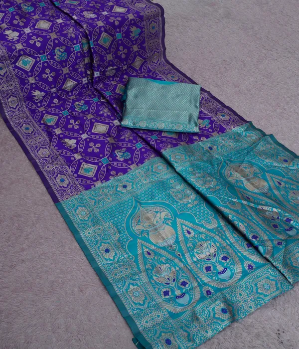 Purple_Firoza_Jacquard_Silk_Premium_Saree_For_Women