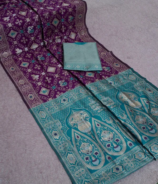 Wine_Firoza_Jacquard_Silk_Premium_Saree_For_Women