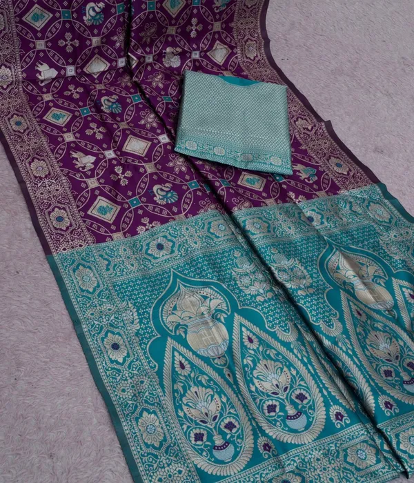 Wine_Firoza_Jacquard_Silk_Premium_Saree_For_Women