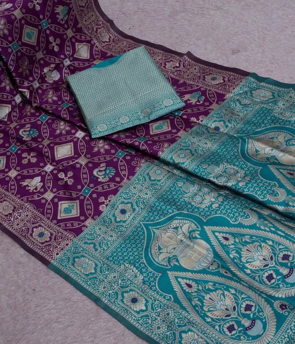 Wine_Firoza_Jacquard_Silk_Premium_Saree_For_Women