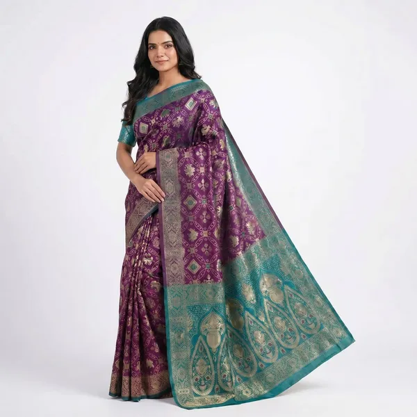 Wine_Firoza_Jacquard_Silk_Premium_Saree_For_Women