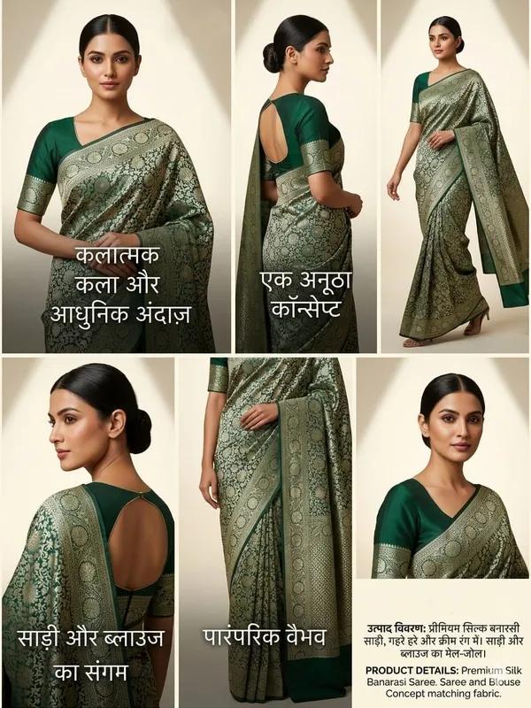 Green_Jacquard_Silk_Premium_Saree_For_Women