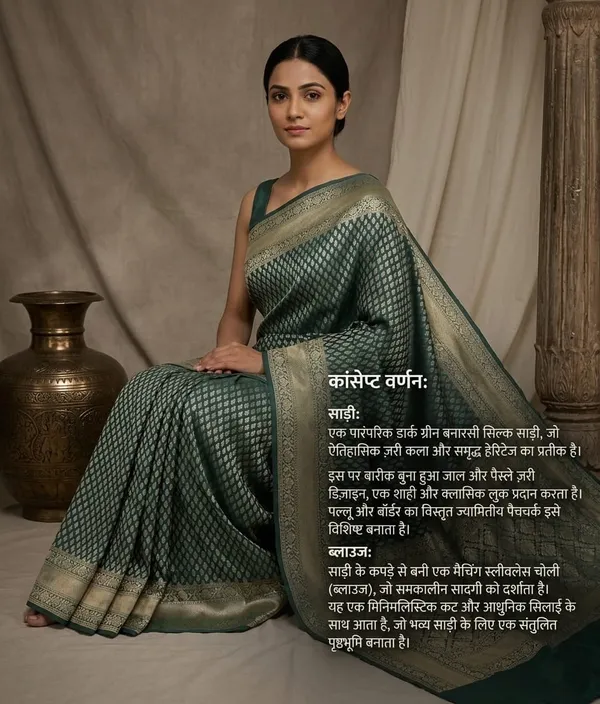 Green_Jacquard_Silk_And_Kanjivaram_Silk_Premium_Saree_For_Women