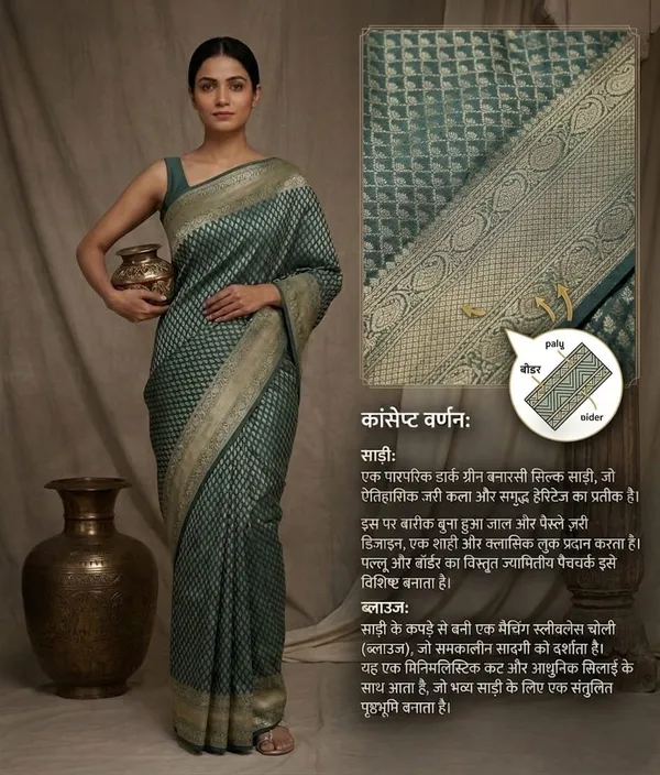 Green_Jacquard_Silk_And_Kanjivaram_Silk_Premium_Saree_For_Women
