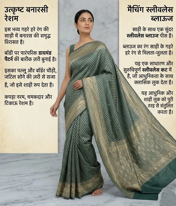 Green_Jacquard_Silk_And_Kanjivaram_Silk_Premium_Saree_For_Women