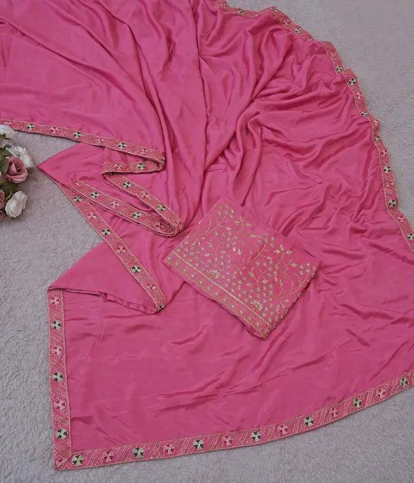 Pink_Chinon_Premium_Saree_For_Women