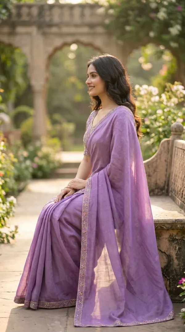 Purple_Chinon_Premium_Saree_For_Women