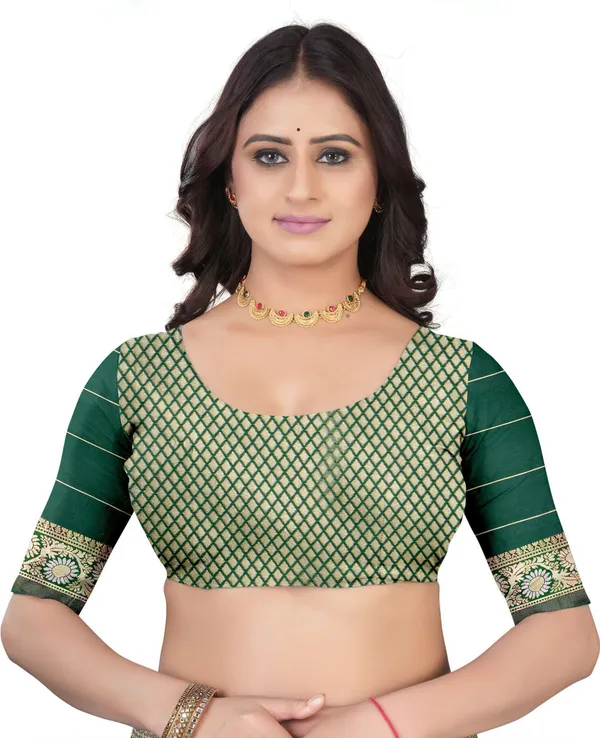 Pink_Green_Jacquard_Silk_And_Kanjivaram_Silk_Premium_Saree_For_Women