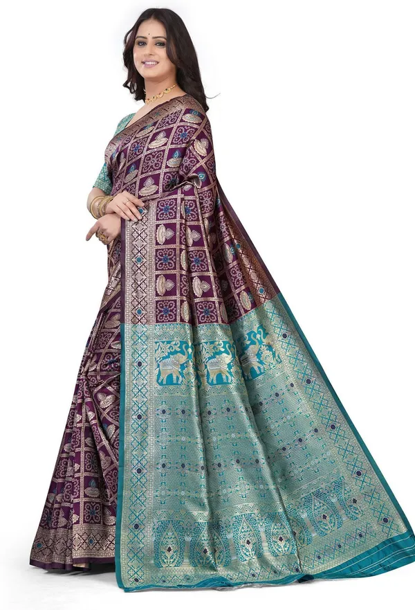 Wine_Firoza_Jacquard_Silk_And_Kanjivaram_Silk_Premium_Saree_For_Women