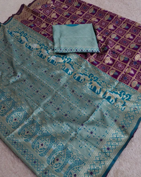 Wine_Firoza_Jacquard_Silk_And_Kanjivaram_Silk_Premium_Saree_For_Women