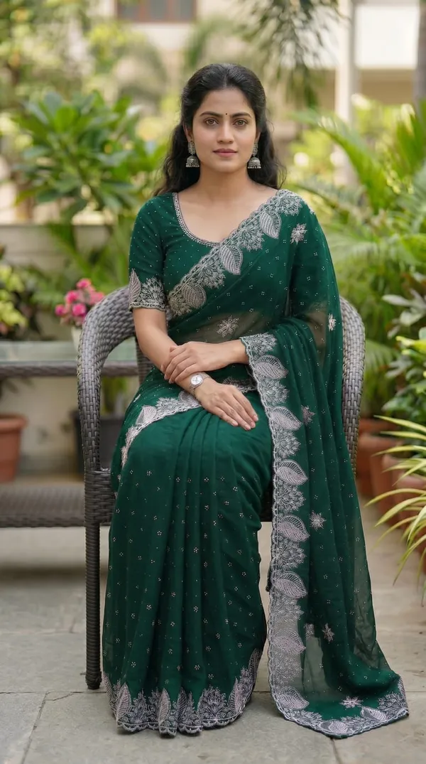 Green_Vichitra_Premium_Saree_For_Women