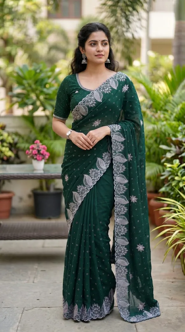 Green_Vichitra_Premium_Saree_For_Women