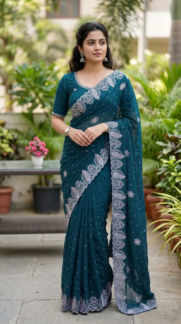Teal_Vichitra_Premium_Saree_For_Women