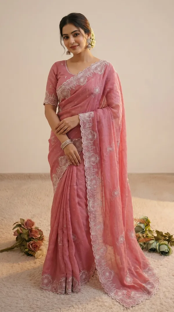 Pink_Vichitra_Premium_Saree_For_Women