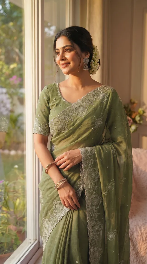 Sage_Green_Vichitra_Premium_Saree_For_Women