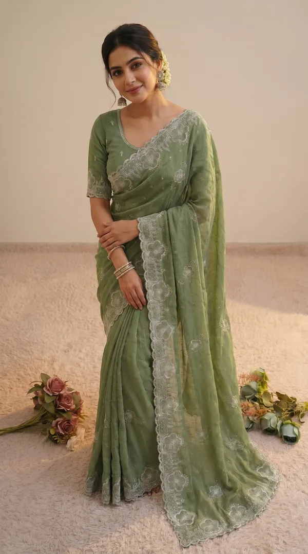 Sage_Green_Vichitra_Premium_Saree_For_Women