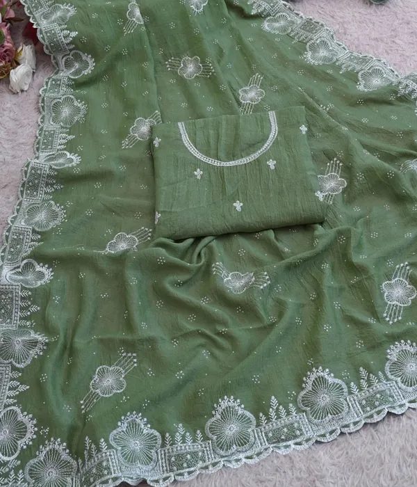 Sage_Green_Vichitra_Premium_Saree_For_Women