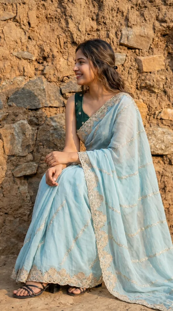 Blue_Cresh_Rangoli_Premium_Saree_For_Women