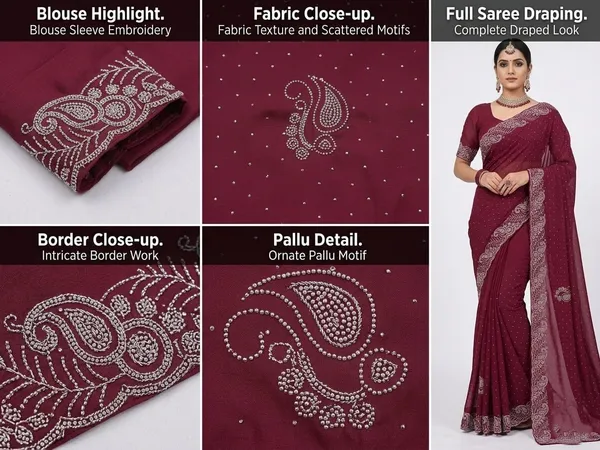 Deep_Wine_Chinon_Premium_Saree_For_Women