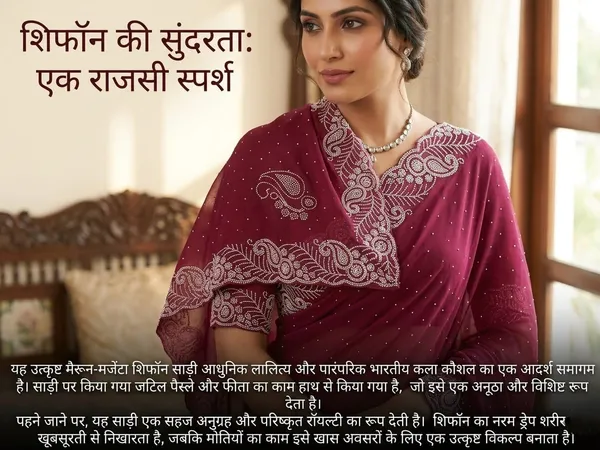 Deep_Wine_Chinon_Premium_Saree_For_Women