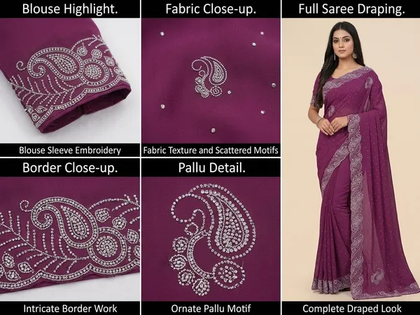 Magenta_Chinon_Premium_Saree_For_Women