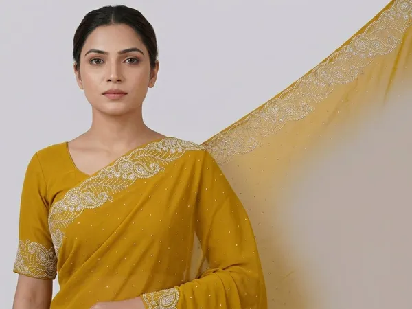 Mustard_Gold_Chinon_Premium_Saree_For_Women