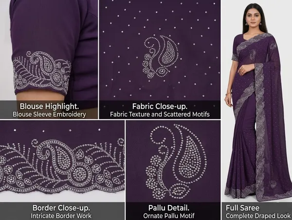 Purple_Chinon_Premium_Saree_For_Women