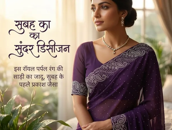 Purple_Chinon_Premium_Saree_For_Women