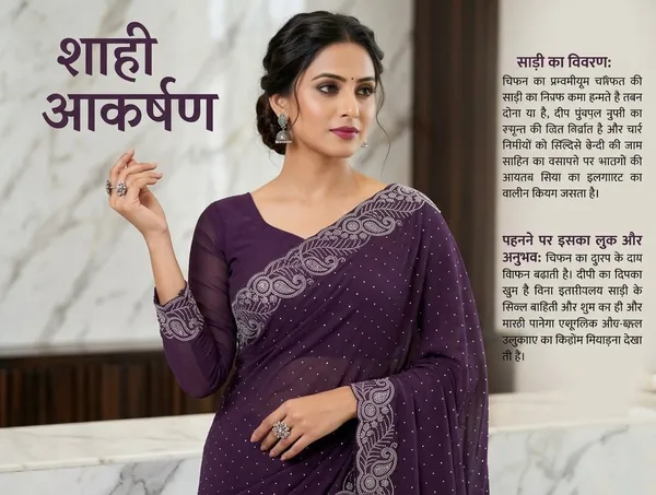 Purple_Chinon_Premium_Saree_For_Women