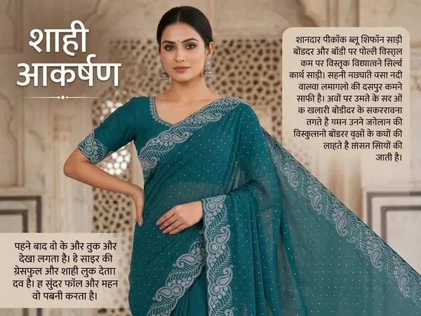 Teal_Blue_Chinon_Premium_Saree_For_Women