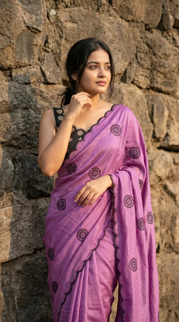 Magenta_Chinon_Premium_Saree_For_Women