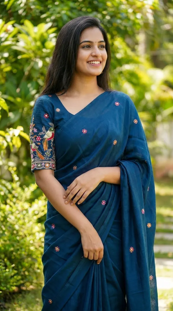 Blue_Black_Rangoli_Premium_Saree_For_Women