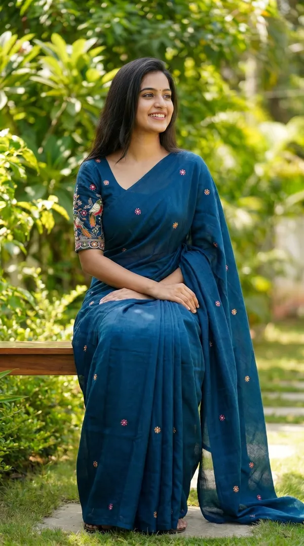 Blue_Black_Rangoli_Premium_Saree_For_Women